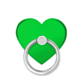 Neon Green Heart Phone Ring