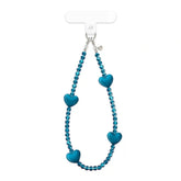 Navy Heart Phone Charm