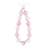 Pink Blossom Chain Phone Charm