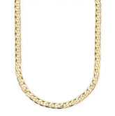 Mask Chain Necklace - 12mm Curb in Gold