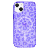 Electric Purple Leopard iPhone Case