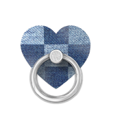 Denim Vibe Checkered Phone Ring