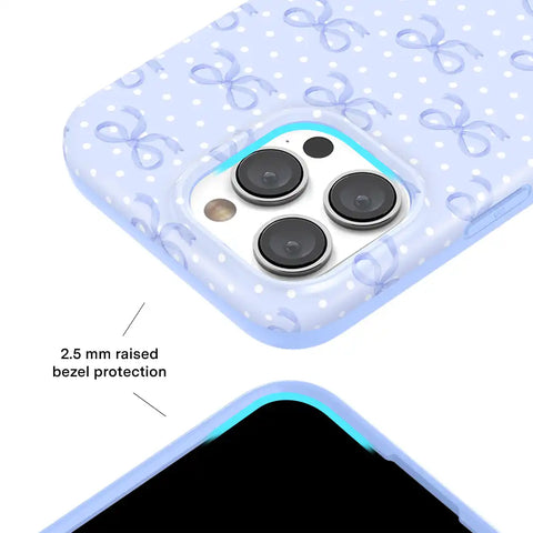 Lovely Blue Bows iPhone Case