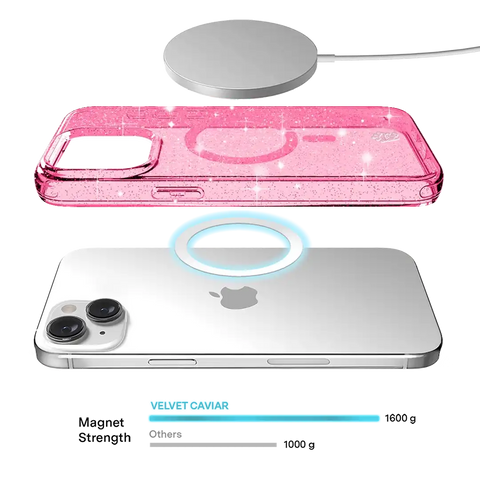 Pink Stardust Glitter iPhone Case