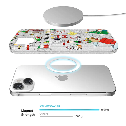 Snoopy Christmas Glitter iPhone Case