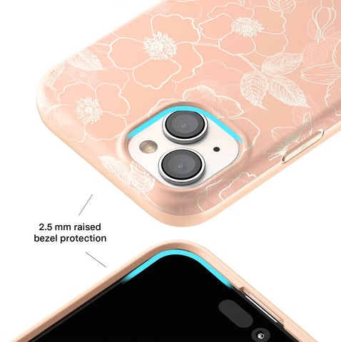 Peach Blossom Floral iPhone Case