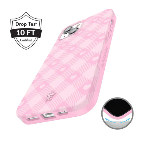 Dolly Pink Gingham iPhone Case