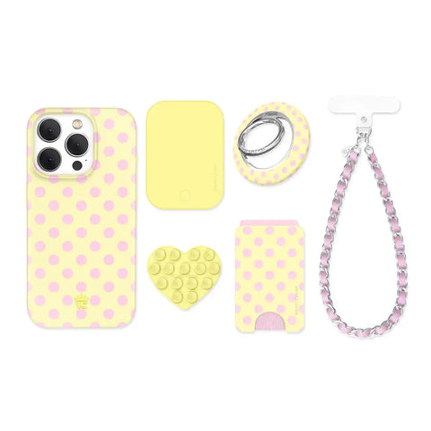 Buttercream Polka Dot iPhone Bundle Set
