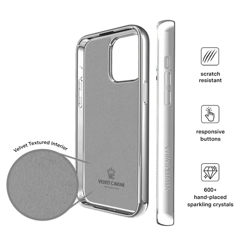 Chrome Caviar Crystals iPhone Case
