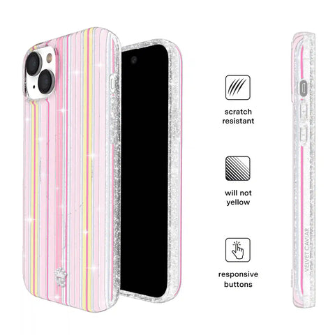 Sunkissed Stripes Glitter iPhone Case