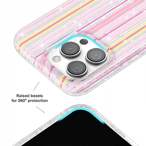Sunkissed Stripes Glitter iPhone Case