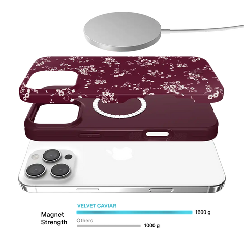 French Burgundy Floral iPhone Case