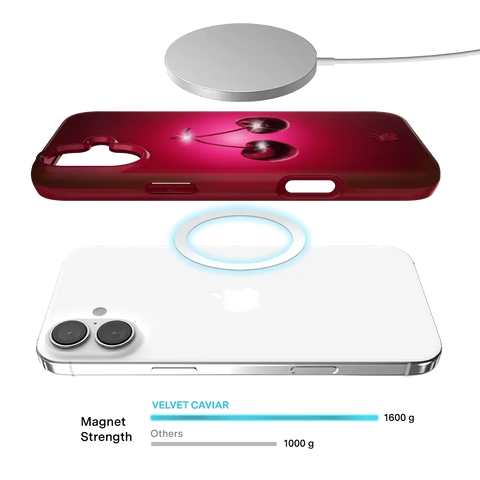 Black Cherry Crystal iPhone Case