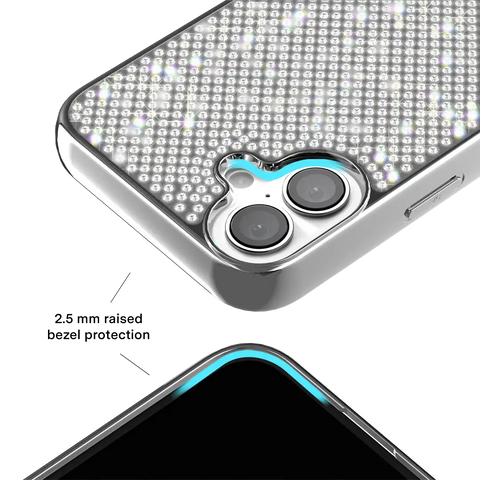 Chrome Caviar Crystals iPhone Case