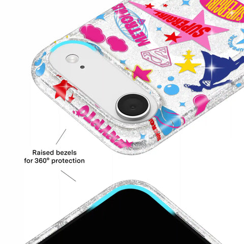 Supergirl Krypto Glitter iPhone Case