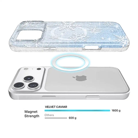 Snow Angel Glitter iPhone Case