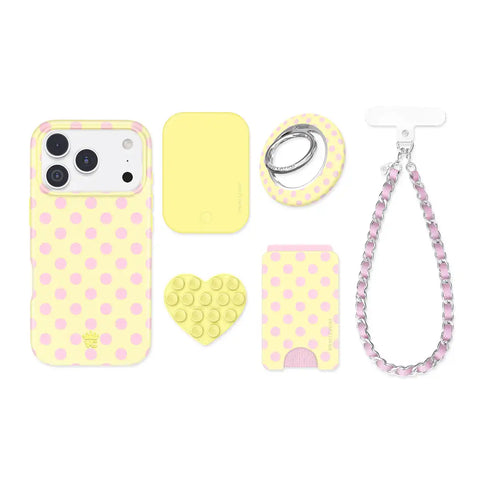 Buttercream Polka Dot iPhone Bundle Set