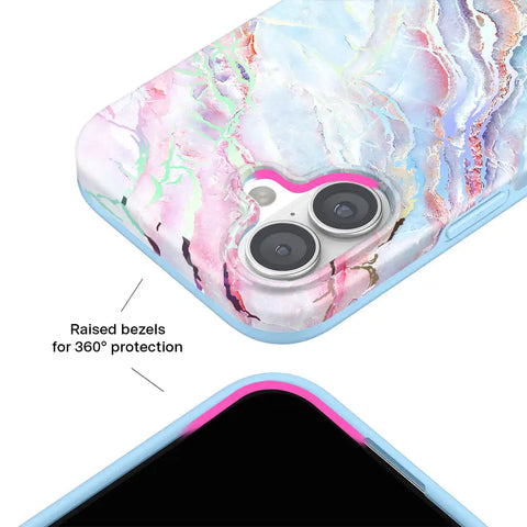 Holo Moonstone Marble iPhone Case