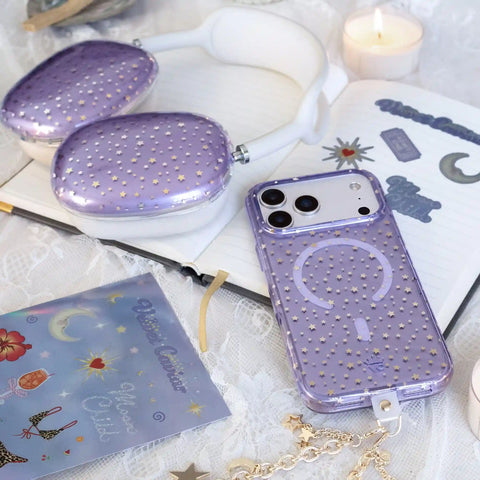 Lilac Celestial Stars AirPod Max Case