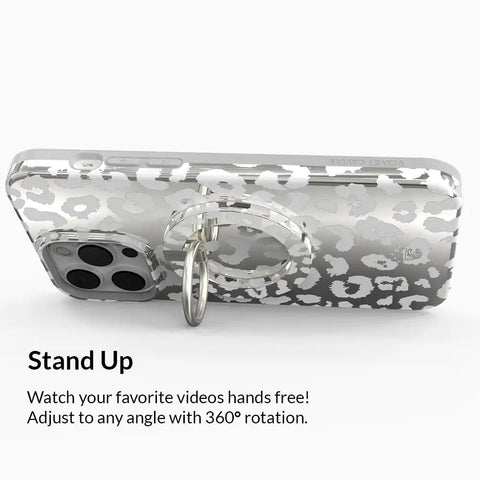 Chrome Leopard MagSafe Grip Ring