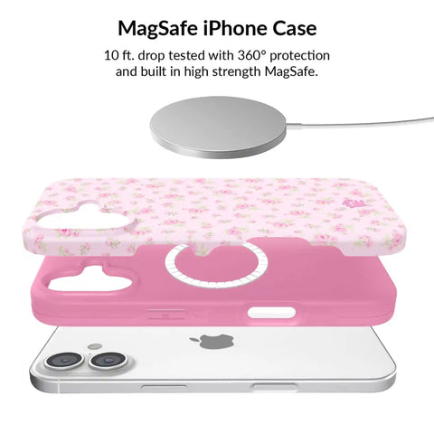 Dainty Pink Floral iPhone Bundle Set
