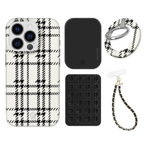 Houndstooth Sweater iPhone Bundle Set - Grip