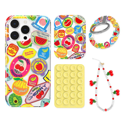 Juicy Fruits iPhone Bundle Set - Grip