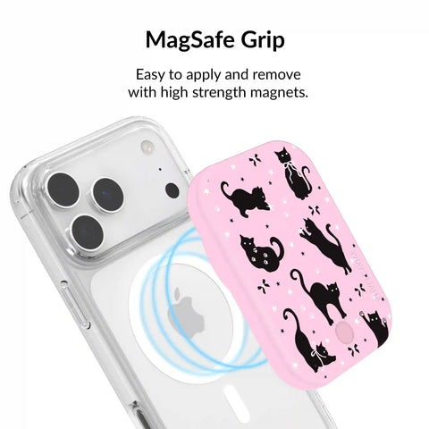 Lucky Kittens Glitter Portable MagSafe Charger Power Pack