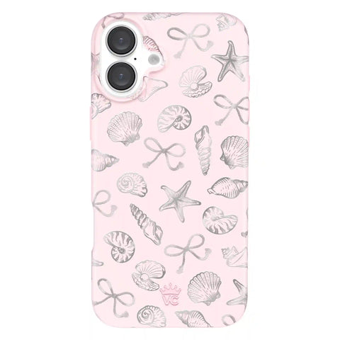 Pink Coastal Seashells iPhone Case