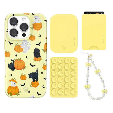 Purrfect Pumpkins iPhone Bundle Set - Wallet