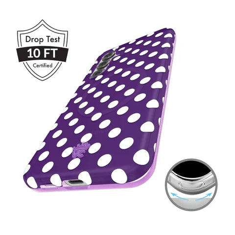 Violet Glow Polka Dot Samsung Case