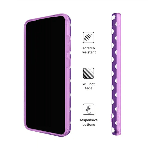 Violet Glow Polka Dot Samsung Case