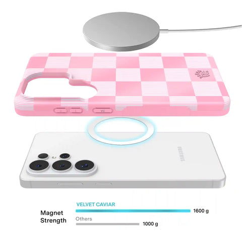 Pink Vibe Checkered Samsung Case