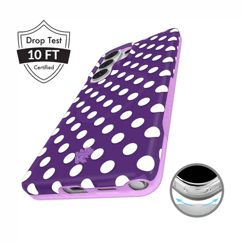 Violet Glow Polka Dot Samsung Case