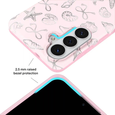 Pink Coastal Seashells Samsung Case