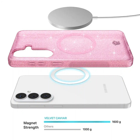 Pink Stardust Glitter Samsung Case