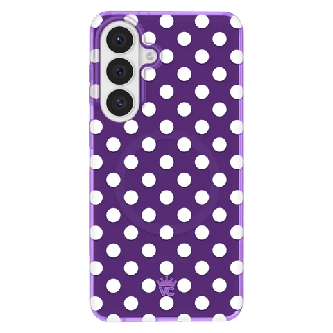 Violet Glow Polka Dot Samsung Case