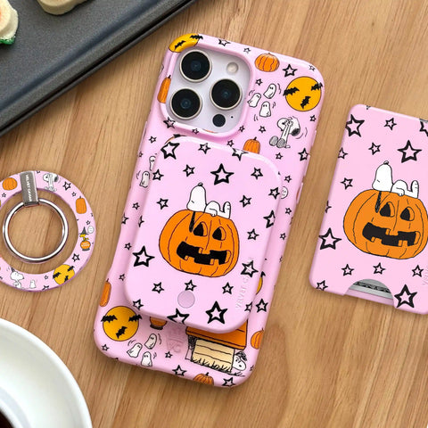 Snoopy Pink Pumpkin Portable MagSafe Charger Power Pack