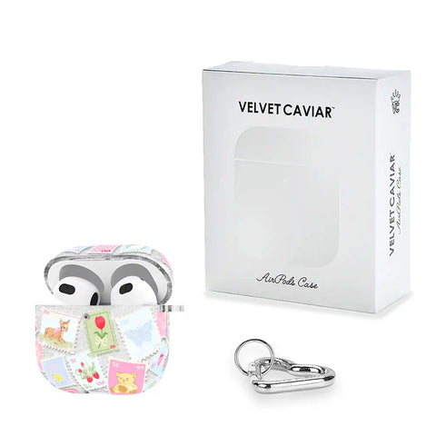 Spring Whimsy Stamps Glitter AirPod Case