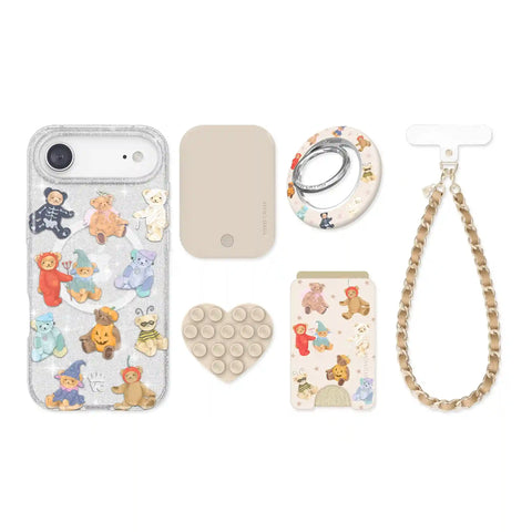 Teddy Scare Glitter iPhone Bundle Set