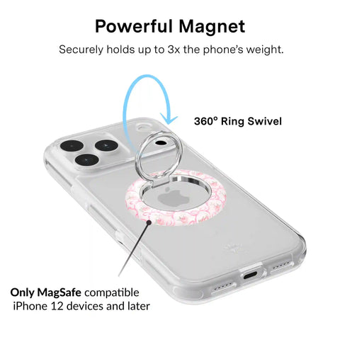Lovely Pink Bows MagSafe Grip Ring