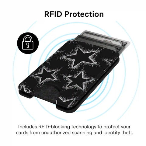 Chrome Stars MagSafe Wallet
