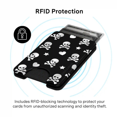 Chrome Skulls MagSafe Wallet