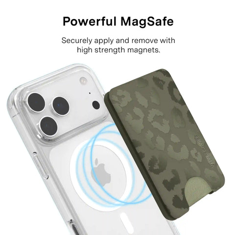 Olive Leopard MagSafe Wallet