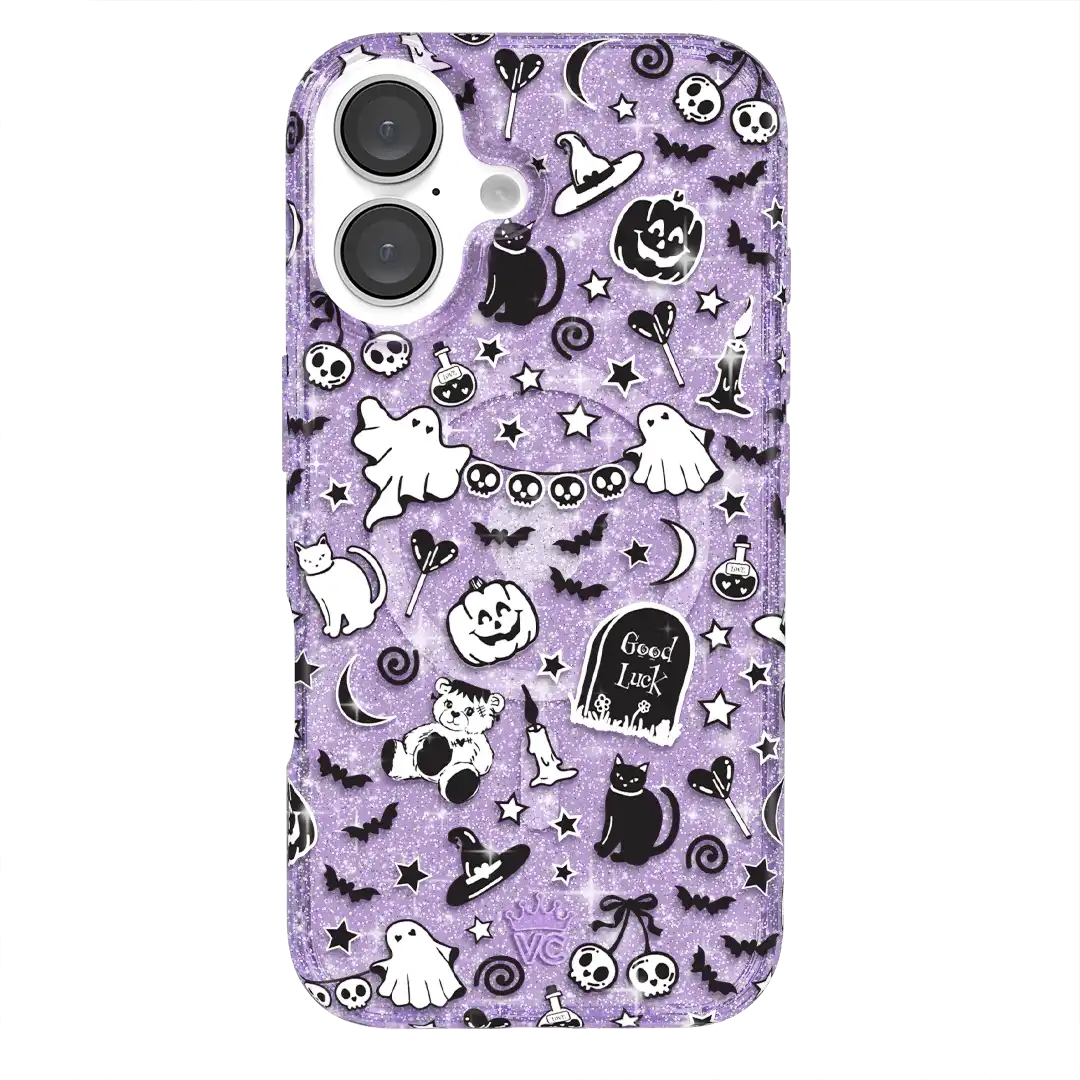 Witchy Lilac Glitter iPhone Case