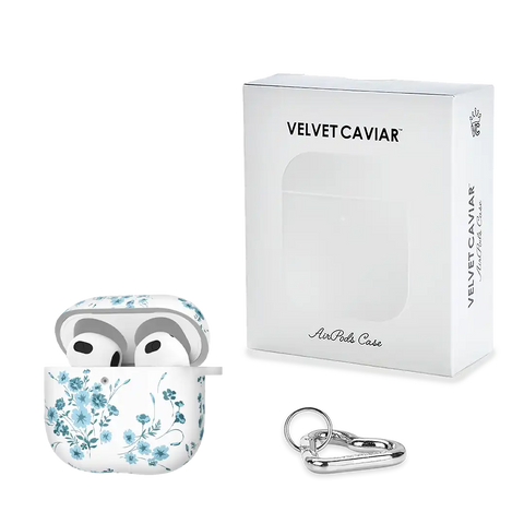 French Blue Floral AirPod Case