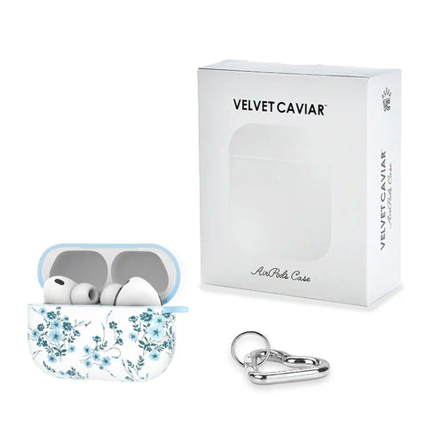 French Blue Floral AirPod Case