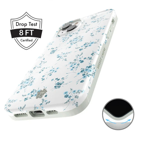 French Blue Floral iPhone Case