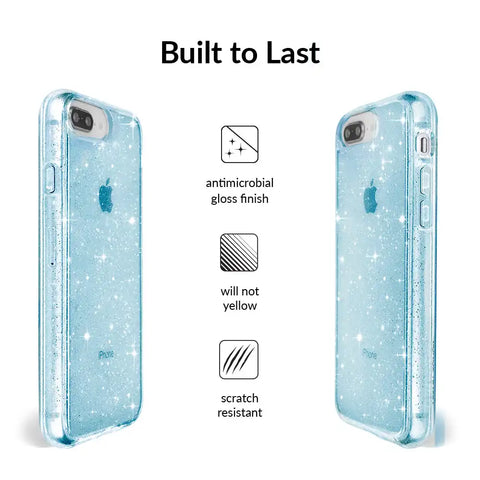 Blue Stardust Glitter iPhone Case