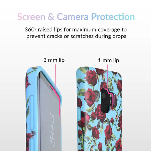 Blue Roses Floral Samsung Galaxy Case